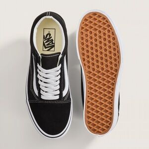 Vans Classic Black and White Skate Shoes
